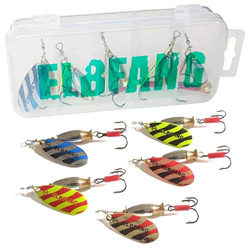 Esche Per Pesca Sportiva Esche Da Pesca Jig Spinner Per Persico E Luccio - Set Da 5 Pezzi Da 12 G Esche Colorate Per Pesca