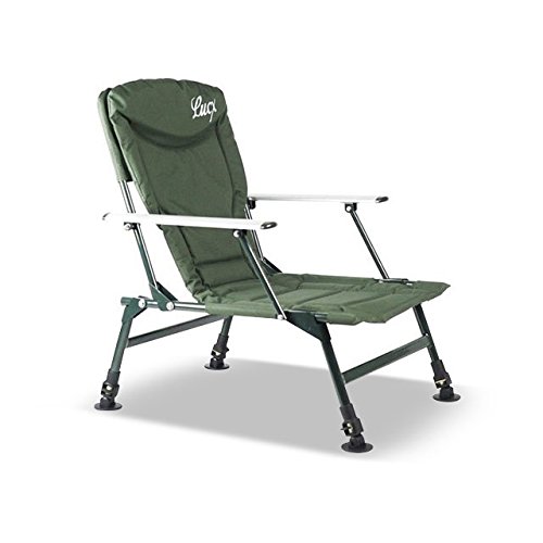 Lucx® 2er Set Angelstuhl / Karpfenstuhl / Fishing Chair / Arm Chair / Stuhl / Campingstuhl / Gartenstuhl 'Eco Plus' (mit Armlehnen) - 6