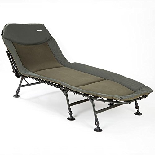 Angelspezi 8-Bein Flat Angelliege Karpfenliege Bedchair Anglerliege Campingliege - 2